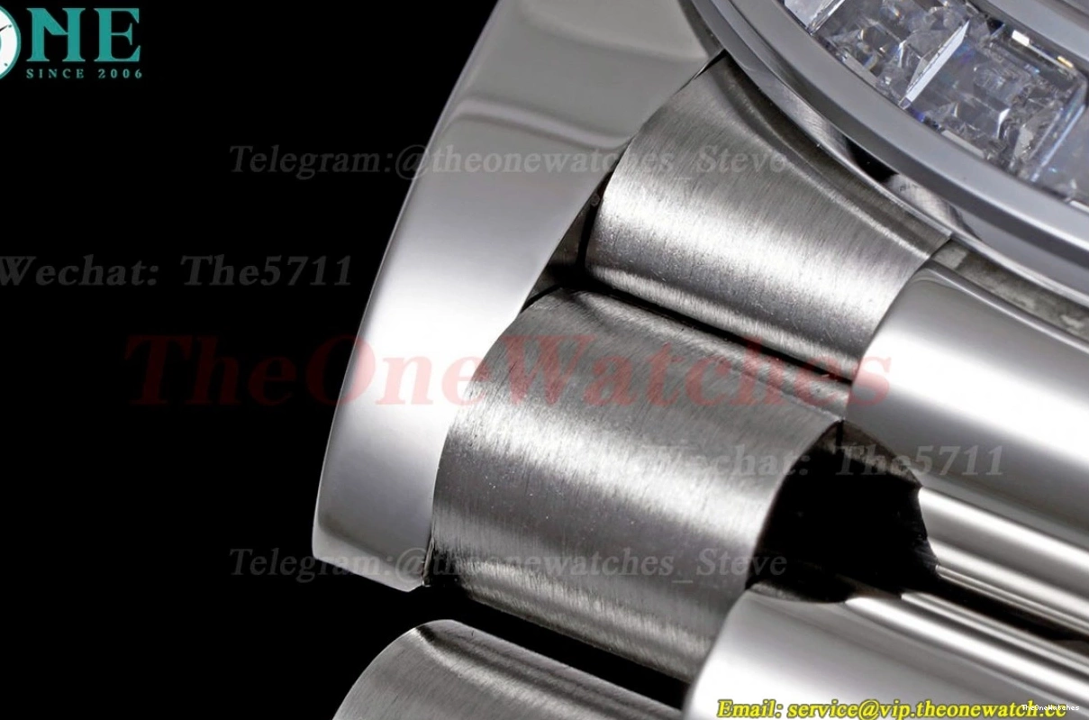 DayDate GSF 228396 SS (Tungsten Pres Dial Version) SS A3255 Silver 40mm Heavy 0427